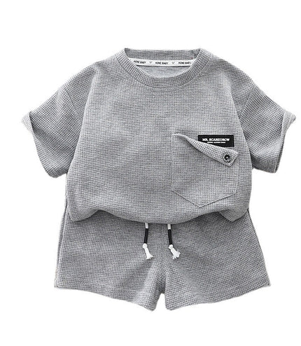 Children's Summer Clothing Casual Cotton Short Sleeve Two-piece Set