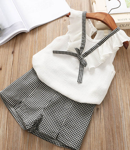 Kids Baby Girls Clothes New Short Sleeve T-Shirt Pants Dress