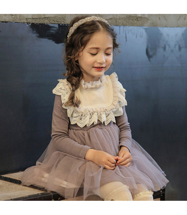 Girls dress cotton baby dress wholesale new long sleeved gauze child Princess Dress