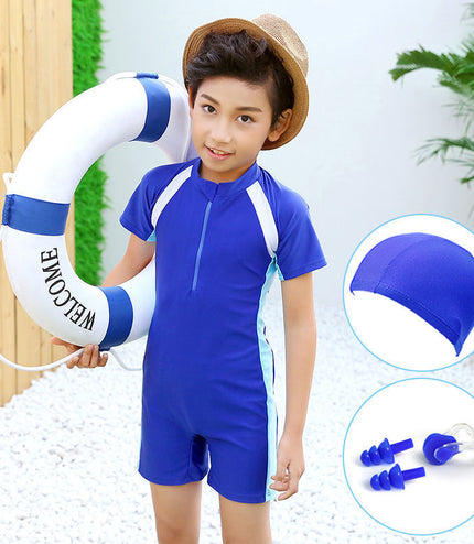 Children's sun protection one-piece swimsuit