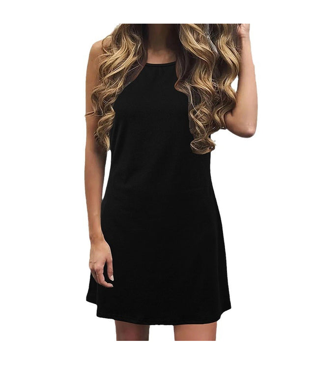 European And American Women's Clothing Vest Dress