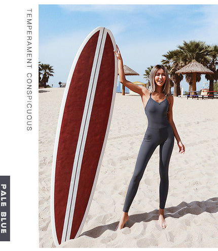 Waist-fitting yoga clothing