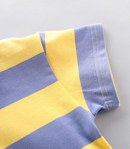 Boys' Summer Short Sleeve Korean Style Lapel Polo Shirt