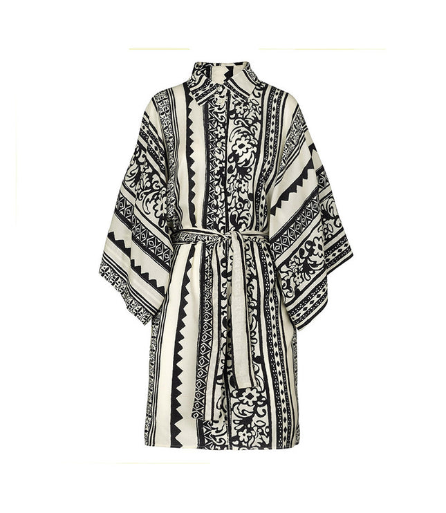 Ethnic Style Halter One-piece Swimsuit Women's Long-sleeved Blouse Suit