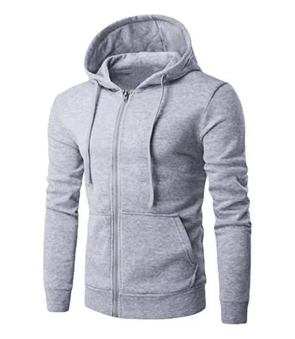 Autumn Men Sweatshirts Long Sleeve Jacket Hoodie Zipper Closure Jacket Male Hoodies Sweatshirt Slim Fit Male Clothing