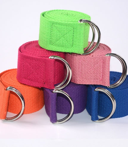 Yoga rope stretch with cotton yoga tension band
