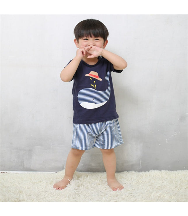 Cartoon Clothing Baby Boy Summer Clothes T-shirt Baby Girl Casual Clothing Sets