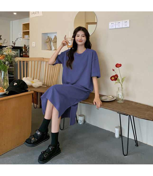Plus Size Short Sleeve Casual Dress Women