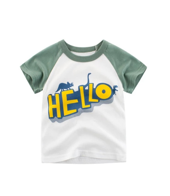 Children's Wear Summer New Korean Children's Boys Cotton T-shirt Men's Treasure In Children's Short Sleeves