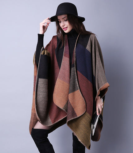 Autumn And Winter Scarf Versatile Lattice Ladies Travel Shawl