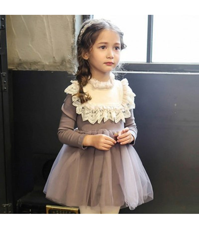 Girls dress cotton baby dress wholesale new long sleeved gauze child Princess Dress