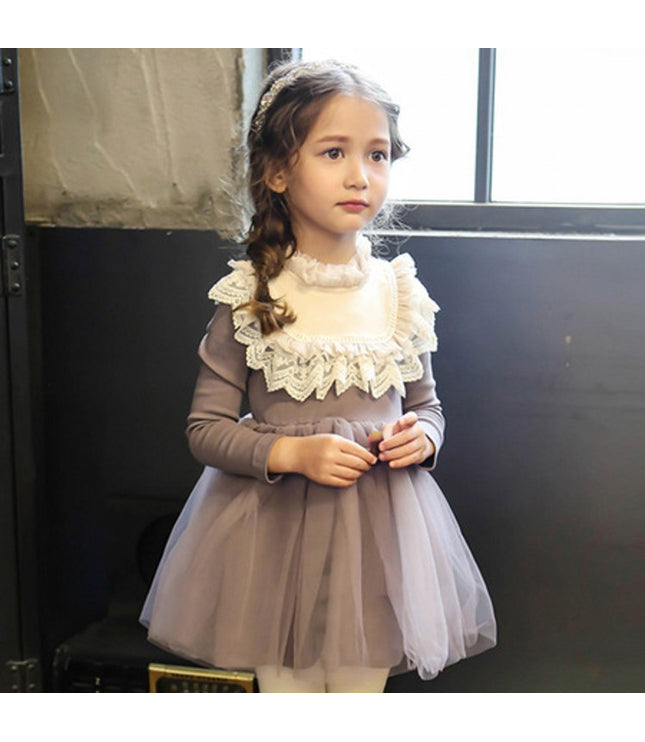 Girls dress cotton baby dress wholesale new long sleeved gauze child Princess Dress