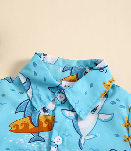 Children's Summer Vacation Style Boys Suit