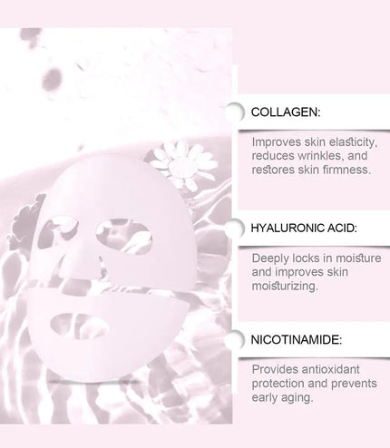 4PCS Bio-Collagen Face Mask – Deep Moisturizing &amp; Overnight Skin Renewal