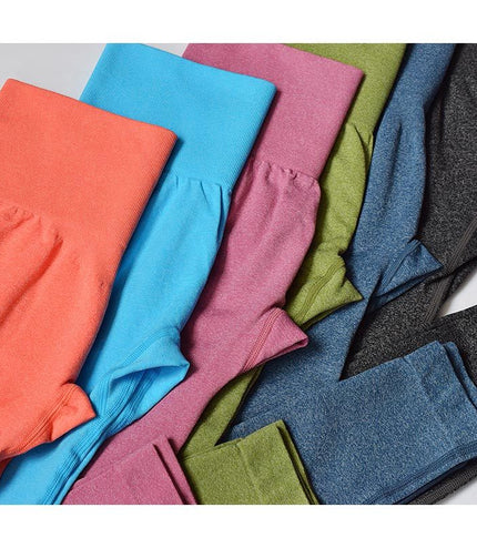 Elastic tight yoga pants high waist hip fitness pants