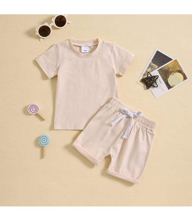 Children's Clothing Boys' And Girls' Short-sleeved Shorts Sports