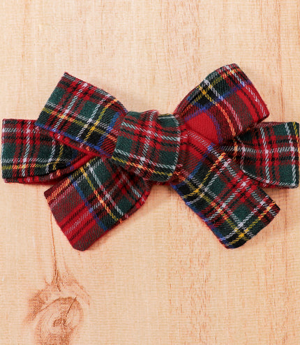 Baby Christmas New Year Pit Elk Red Plaid Dress