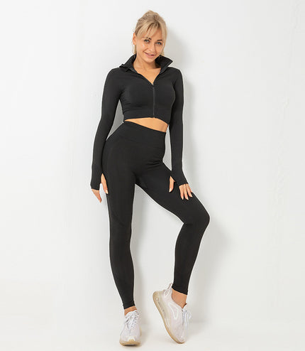Three-piece Stretch Fitness Pants Sports Yoga Suit