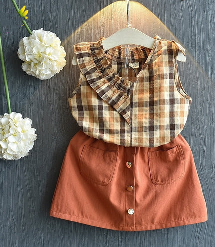 Kids Baby Girls Clothing Sets Summer TShirtsskirt Clothes