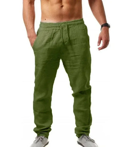 Men's Cotton Linen Wide-Leg Pants – Effortless Comfort &amp; Timeless Style