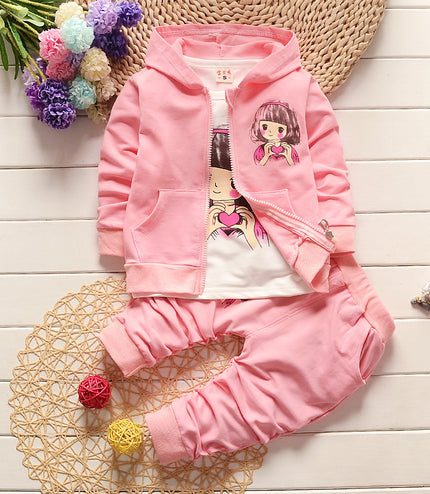 Children's Hoodie Casual Pants Suit