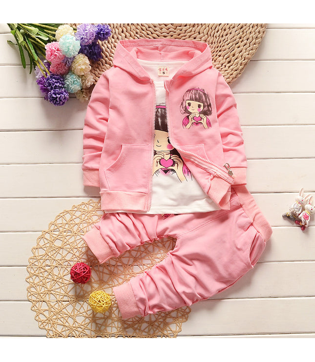 Children's Hoodie Casual Pants Suit