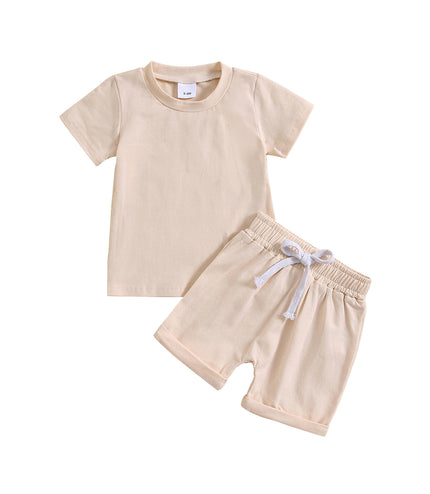 Children's Clothing Boys' And Girls' Short-sleeved Shorts Sports
