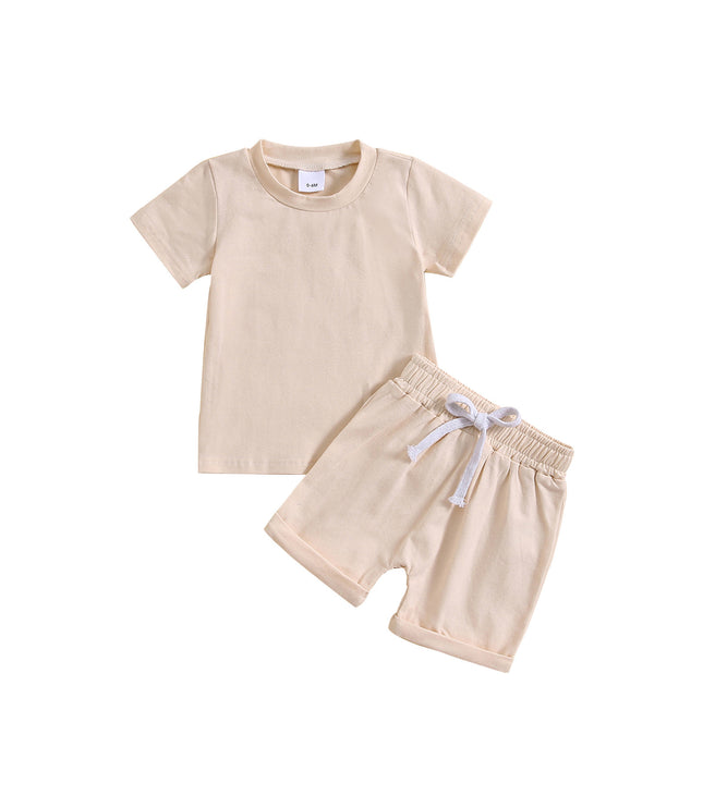 Children's Clothing Boys' And Girls' Short-sleeved Shorts Sports