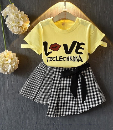 Kids Baby Girls Clothing Sets Summer TShirtsskirt Clothes