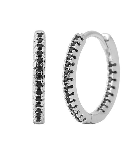 Circle Female Earrings Ear Clip Multicolor Zircon Elegant