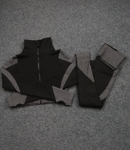 Three-piece Stretch Fitness Pants Sports Yoga Suit
