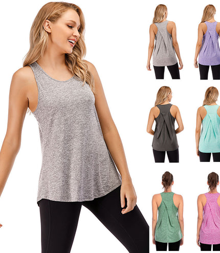 Exercise Yoga Clothes Blouse Running Quick-drying Loose Yoga Vest