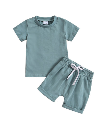 Children's Clothing Boys' And Girls' Short-sleeved Shorts Sports