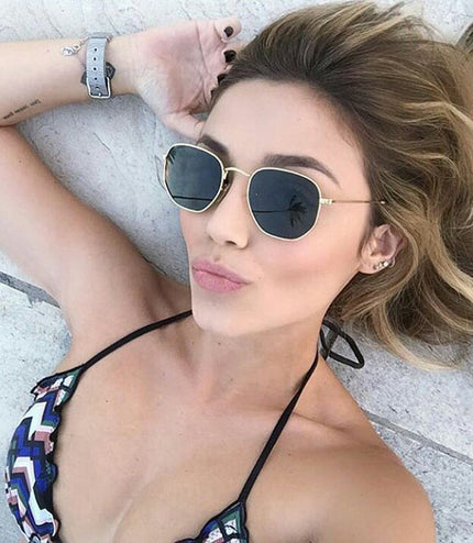 women's Hexagonal Sunglasses