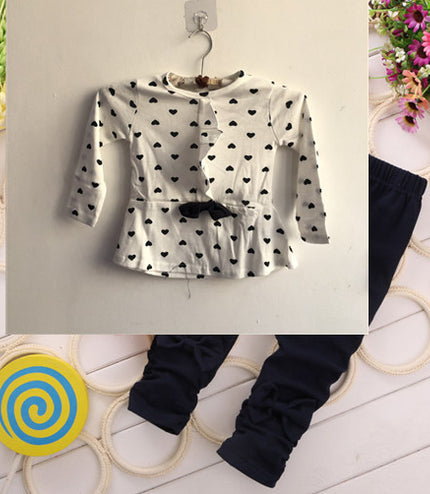 Love bow girl set