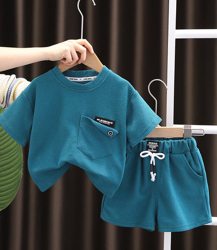 Children's Summer Clothing Casual Cotton Short Sleeve Two-piece Set
