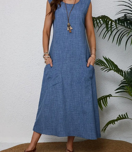 Elegant Polyester Women'S Dress