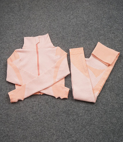 Three-piece Stretch Fitness Pants Sports Yoga Suit
