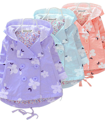 Double-breasted casual children's jacket