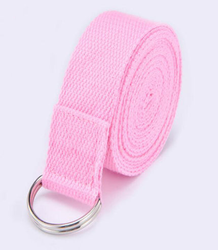 Yoga rope stretch with cotton yoga tension band