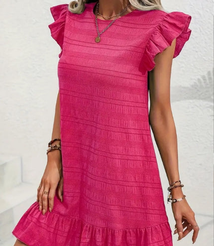 Casual And Fashionable Women's Pleated Waistband Dress