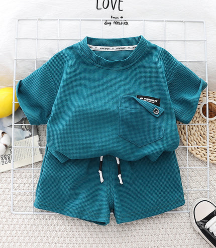 Children's Summer Clothing Casual Cotton Short Sleeve Two-piece Set