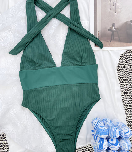 One-piece Swimsuit Patchwork Swimsuit Bikini