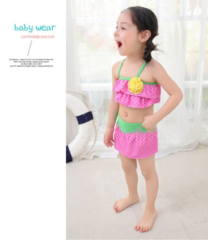 Three children's swimsuits