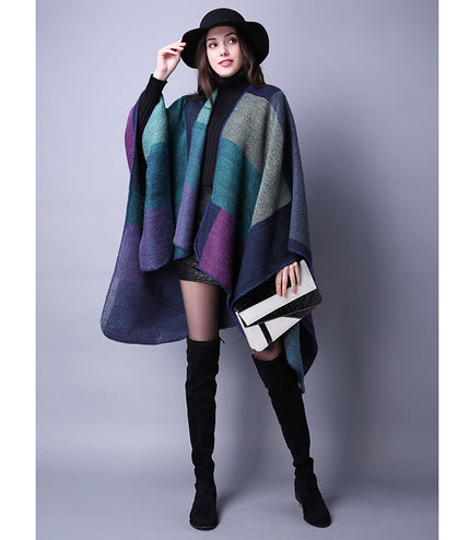 Autumn And Winter Scarf Versatile Lattice Ladies Travel Shawl