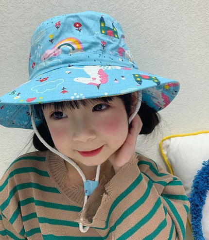 Children's Cotton Summer Sun Protection Hat