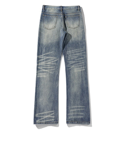 Plus Size Lightning Pattern Skinny Jeans