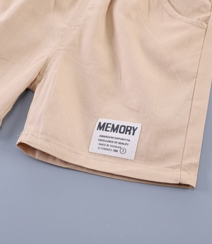 Children's Clothing Summer New Suit Children Cotton Clothes Baby Short Sleeve Shirt