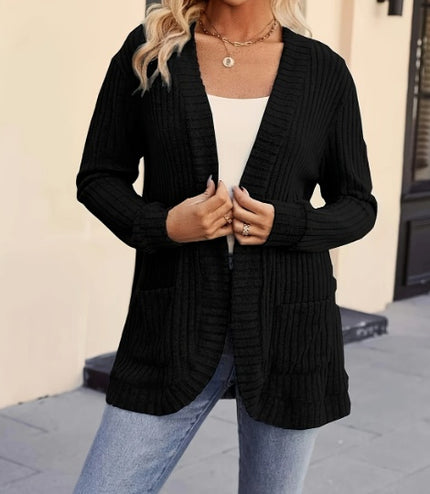 Directional Pattern Long Cardigan For Women