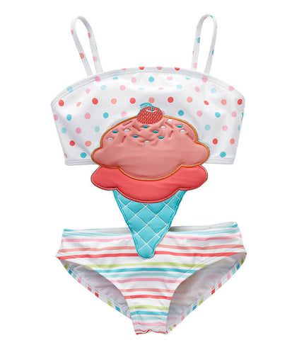 Baby Girls Swimwear Watermelon Swimsuit Swimming Beach Bathing Bikini Cute Summer One-piece Swimming Costume